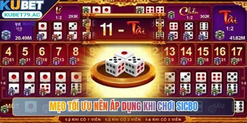 Mẹo tối ưu nên áp dụng khi chơi Sicbo